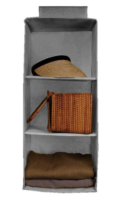 Hanging Wardrobe Organizer- 3 Shelves